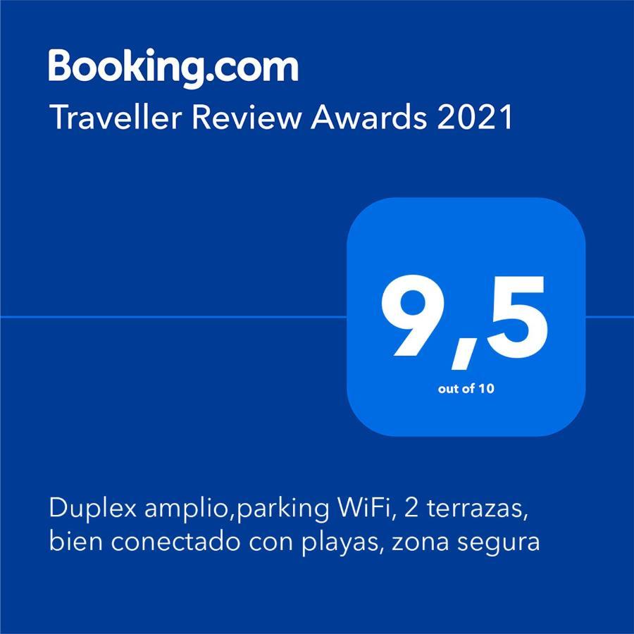 Duplex Amplio,Parking Wifi, 2 Terrazas, Bien Conectado Con Playas, Zona Segura Apartment Vigo Bagian luar foto